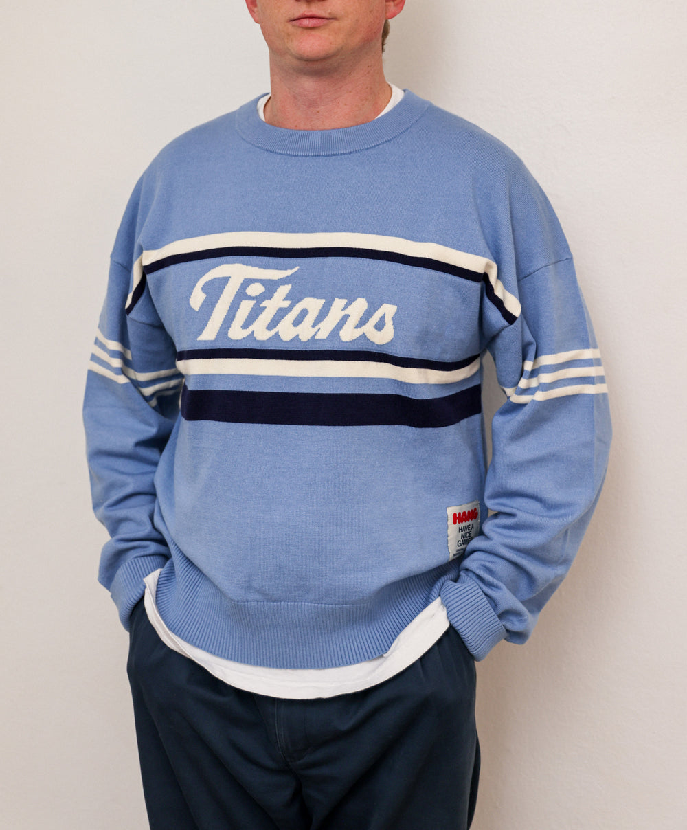 Tennessee Titans Varsity Jacquard Knit Sweater