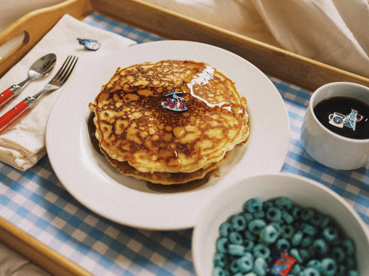 The Breakfast of Champions Enamel Pin Set