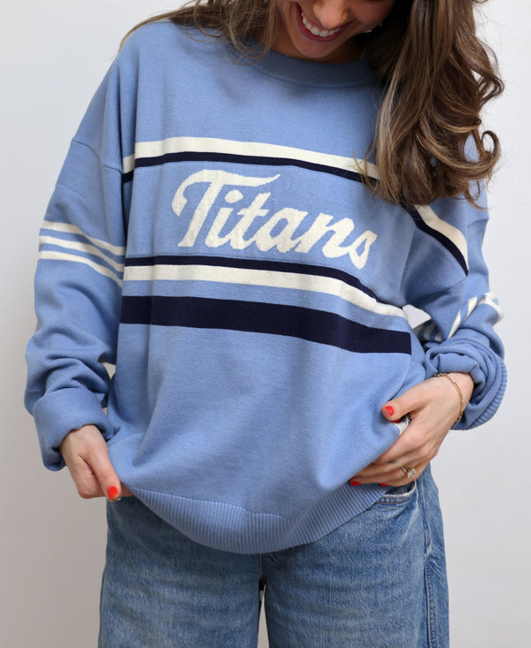 Tennessee Titans Varsity Jacquard Knit Sweater