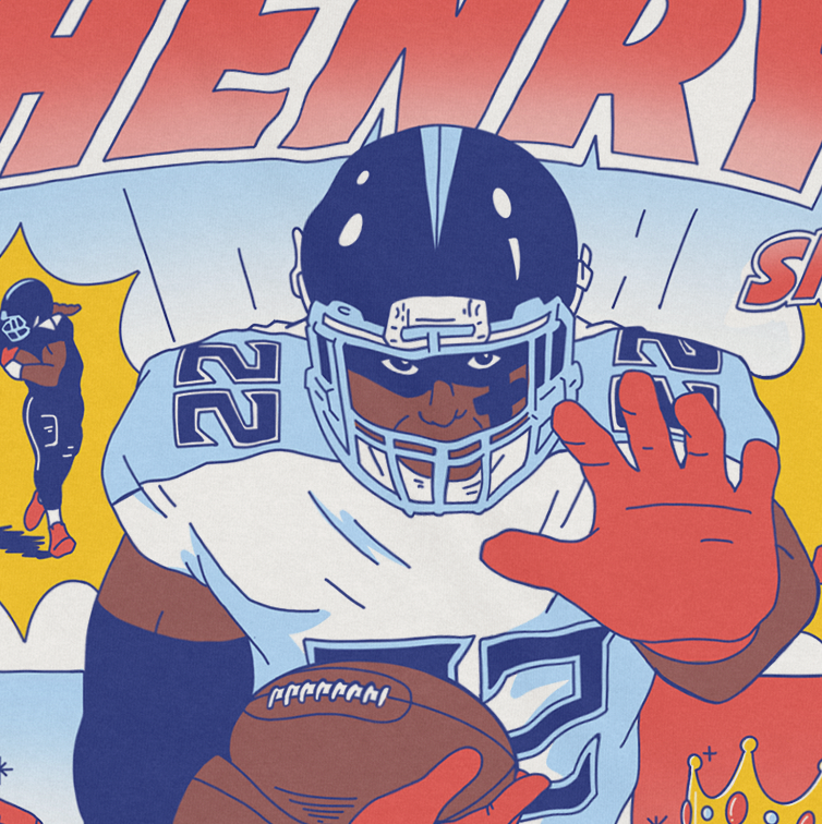 King of the Stiff Arm Derrick Henry Tee