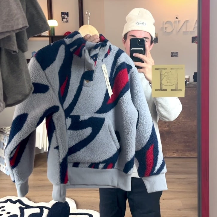 Fleece is Flames Sherpa Pullover (Preorder)