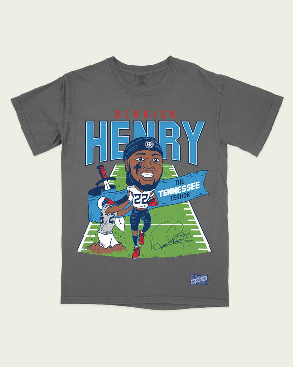 Derrick Henry Caricature Throwback — Graphite