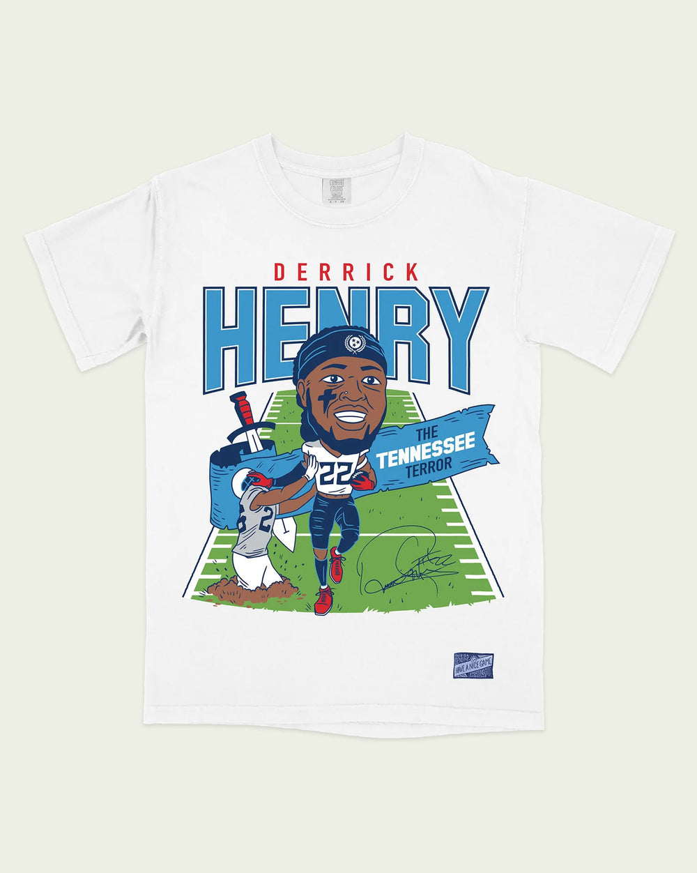 Derrick Henry Caricature Throwback