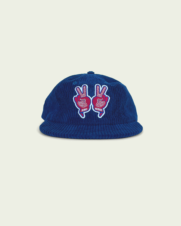 Derrick Henry ✌️✌️ Gloves Unstructured Hat — Navy (Thick Corduroy)