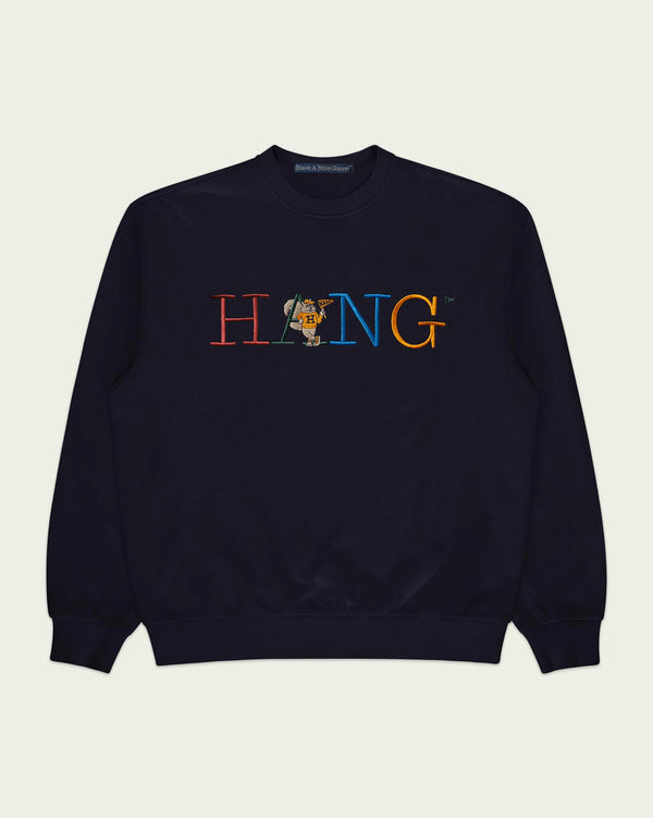 HANG™ with Tailz Classic Heavyweight Crewneck Fleece — Navy