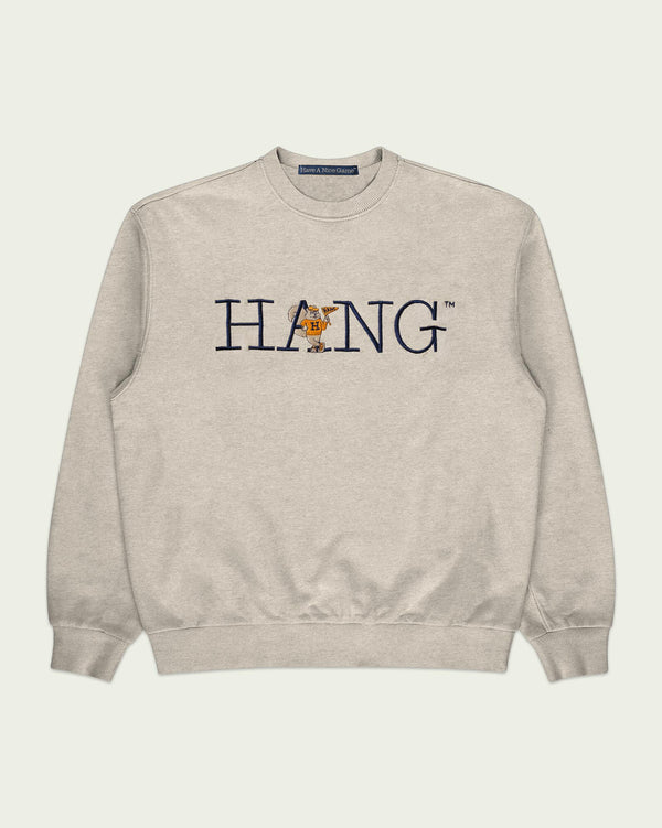 HANG™ with Tailz Classic Heavyweight Crewneck Fleece — Ash Heather