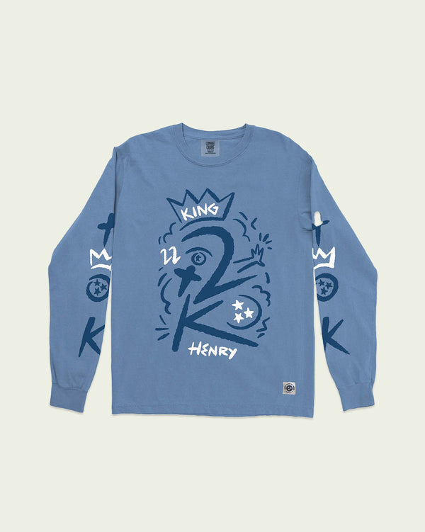 The King 2K Derrick Henry Longsleeve Tee — Light Blue